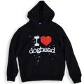 I Heart Doghead Hoodie (hearts)