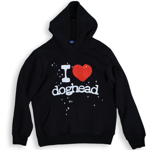 I Heart Doghead Hoodie (hearts)
